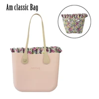 Ambag Obag O Style DIY Classic Big Bag with Zip-Up Printing Colorful  Inner Long Leather Handles Fashion Women EVA Purse Handbag