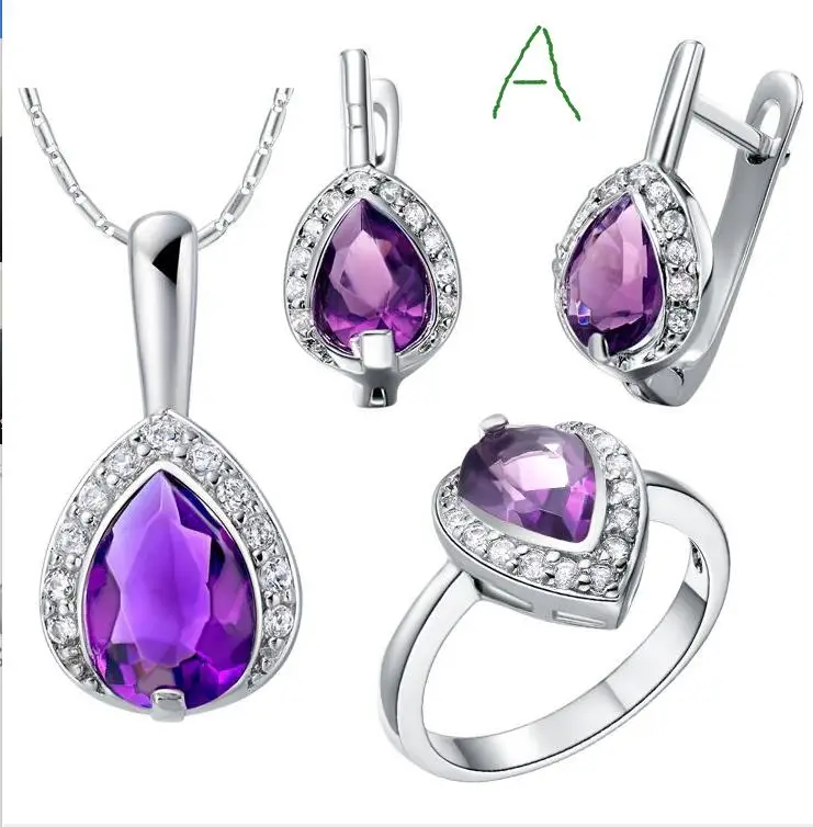 Подвеска ожерелье серьги кольцо новый набор из серебра 925 пробы под заказ