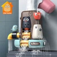 bath toy elephant birds pipeline water spray shower game baby bathroom swimming bathing play set shower toys for boy girl gift