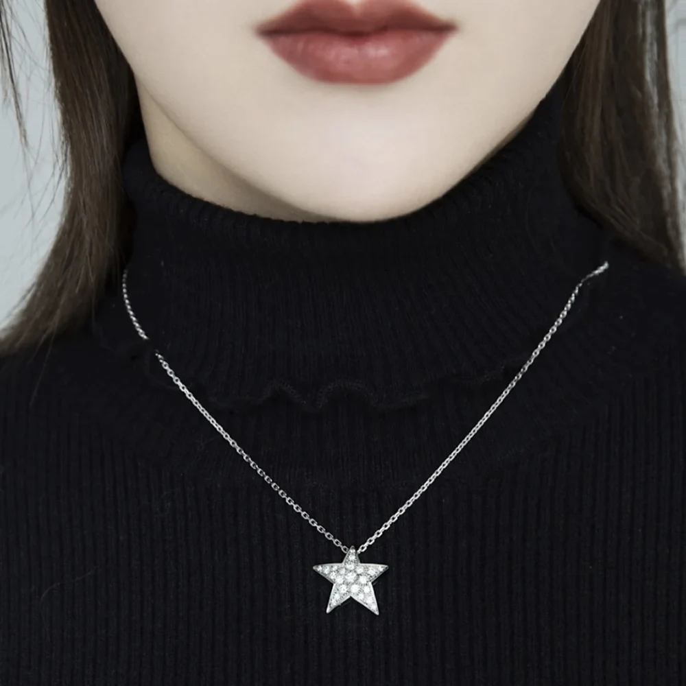 

HG модное темпераментное ожерелье со звездами, женский милый темперамент, подарок лучшему другу, метеоритный комет, блестящая сетка, красная...