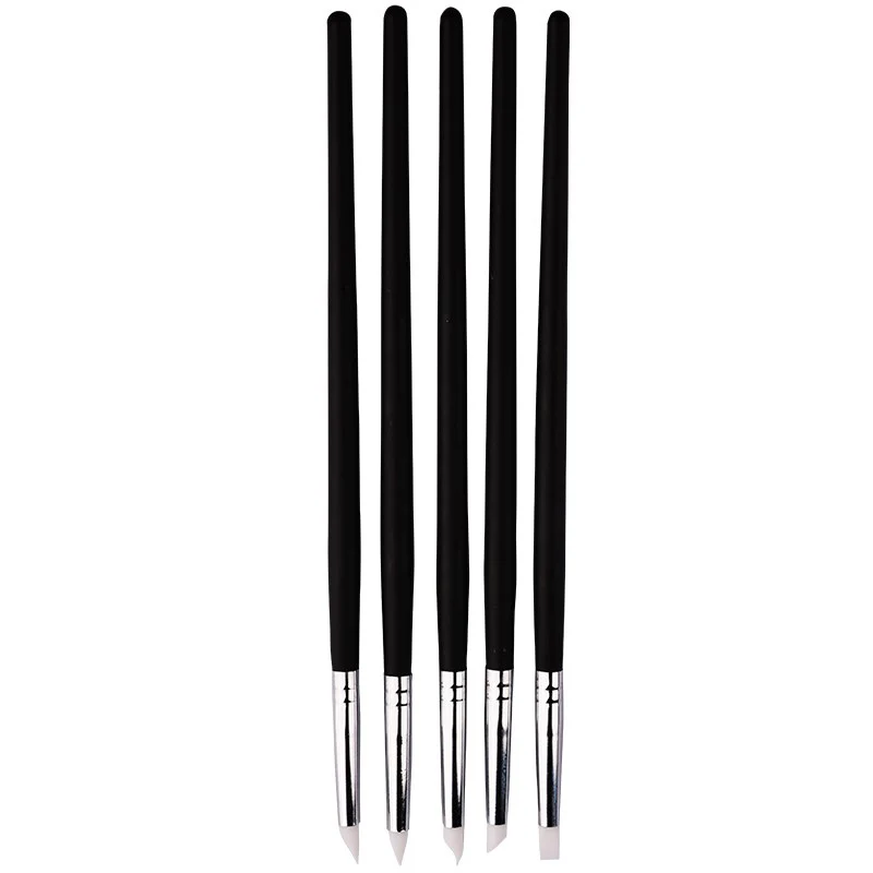 5 стилей прозрачный силиконовый набор для дизайна ногтей скульптура ручка Гель