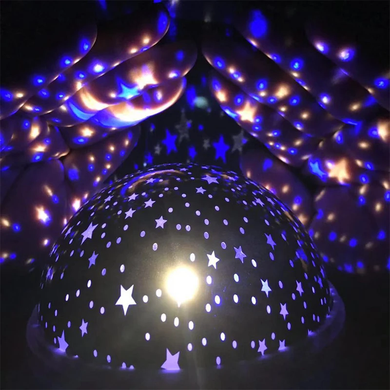 LSL светодиодный светильник звездного неба RGB 3 цвета 8 режим проектор Звезда Луна