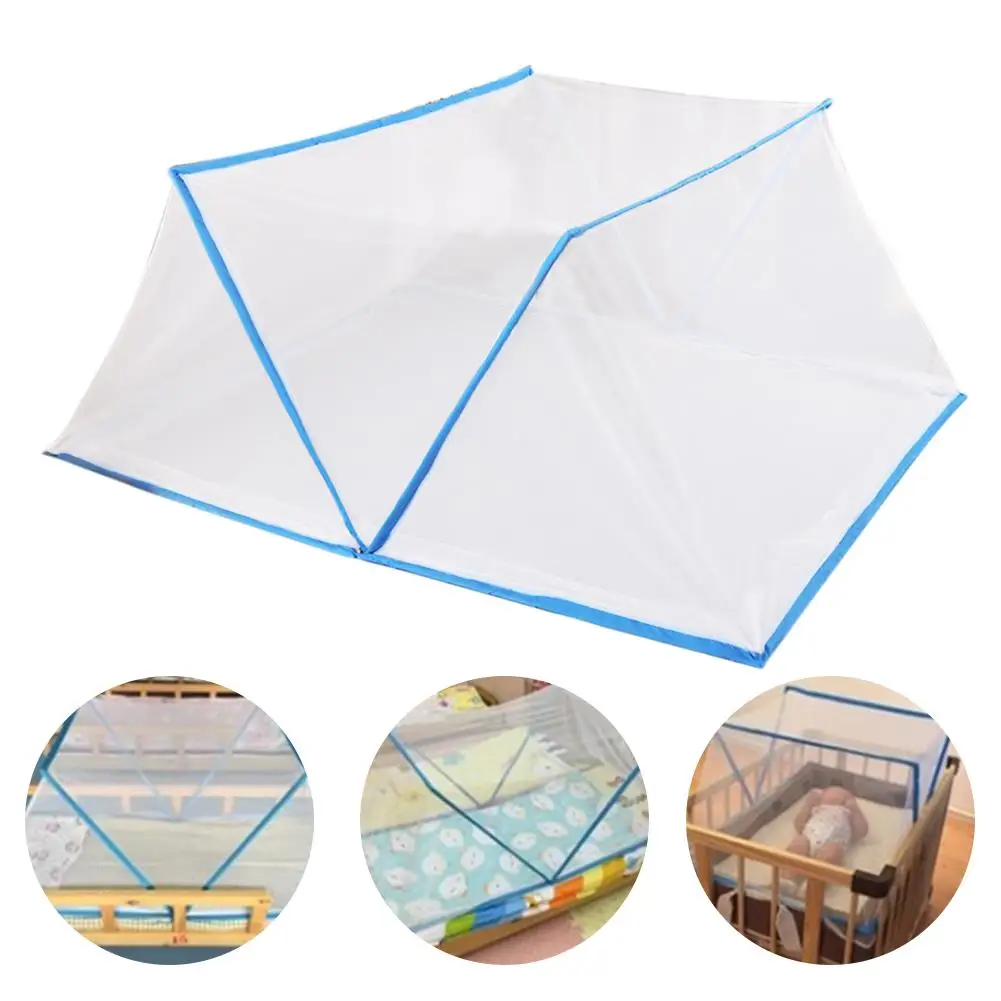 Mosquito Net With Holder Arch Portable Foldable Crib Anti-Mosquito Cover Folding Children's Bed Tent | Дом и сад