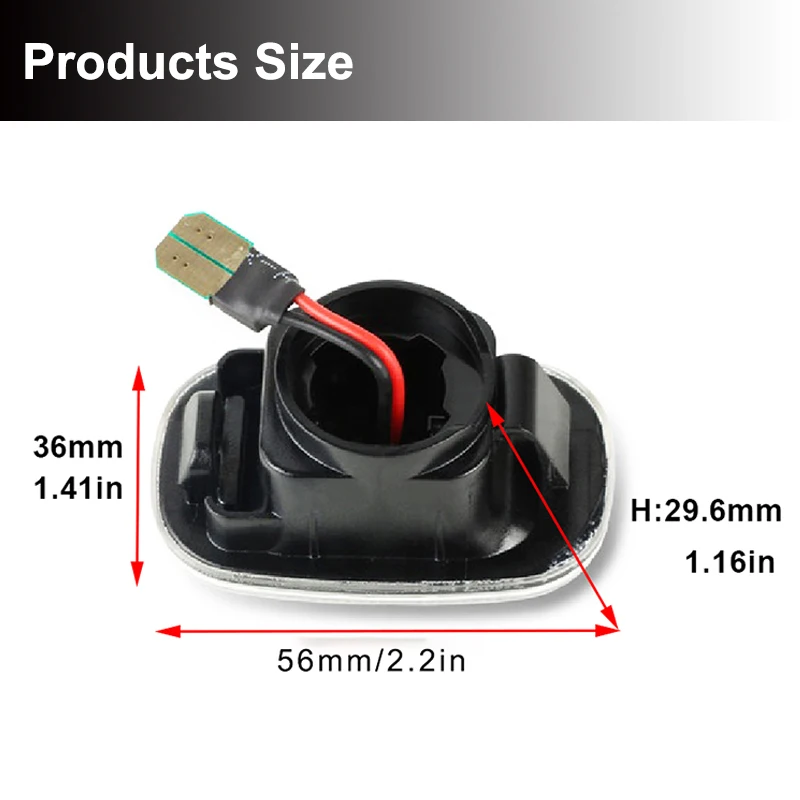 Динамический Янтарный светодиодный габаритный фонарь совместимый с Toyota Celica Caldina