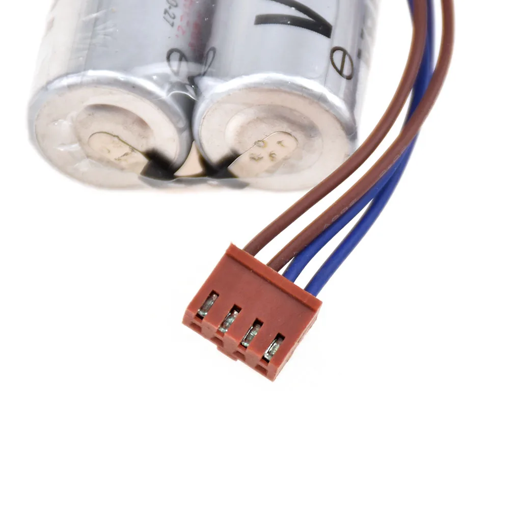 2pcs for Toshiba ER17500V Battery Pack 3.6V 5.4Ah with 4 Pin Brown Plug