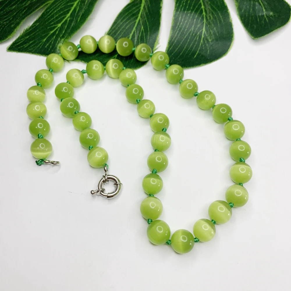 Модное 10 мм разноцветное мексиканское Опаловое круглое ожерелье бусины для