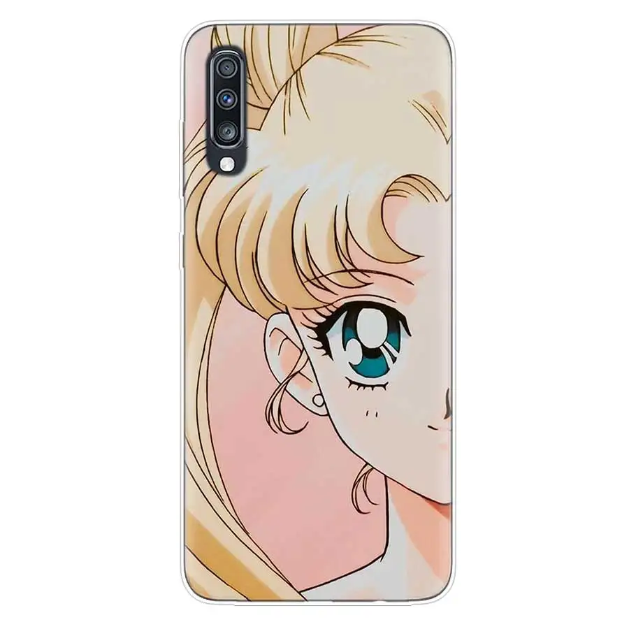 Силиконовый чехол Sailor Moon для Samsung Galaxy S20 + S10 S9 S8 Plus S10E S6 S7 Edge Note 8 9 10 Pro