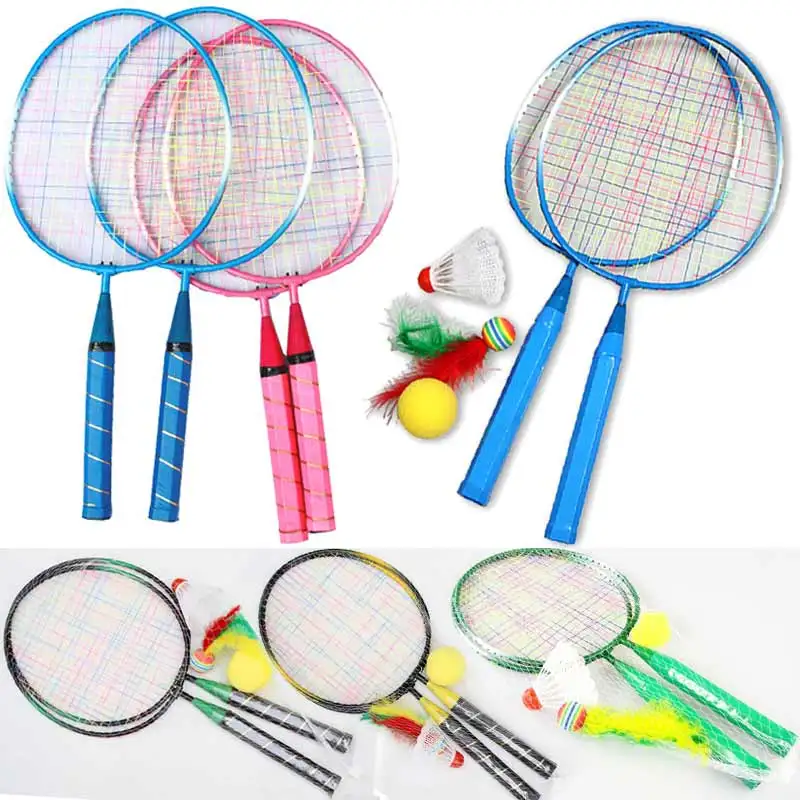 

1 Pair Youth Children's Badminton Rackets Sports Cartoon Suit Toy Pop It Fidget Toys Child toy zabawki dla dzieci jeux