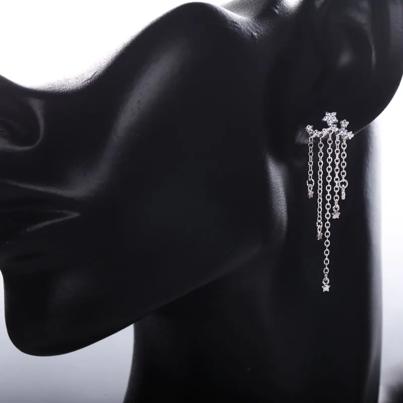 Moonmory 925 Стерлинговое Серебро гальванизированное 18K Золотые сережки с кисточками