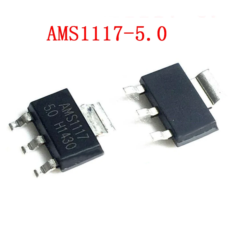 50 шт AMS1117-5.0 223 см AMS1117-5V SMD новые и оригинальные | Электронные компоненты