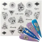 1 лист серии глаз слайдер для переноса воды для украшения ногтей Очаровательная наклейка для маникюра тату Фольга наклейки