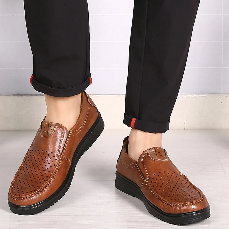 

Big Size 38-48 Men Flats Shoes Summer Breathable Casual Shoes Men Loafers Driving Shoes Lightweight Breathable Flats Sneakers