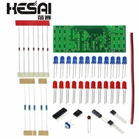 red blue double color flashing lights kit strobe ne555 cd4017 practice learning diy kits electronic suite