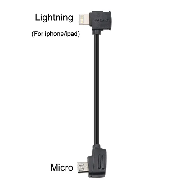 10cm iphone Для DJI Mavic 2/MINI/pro/Air/spark контроллер/samsung/i телефонный стол Micro USB подходит для IOS type-c OTG кабель для передачи данных 10 см/30 см - Цвет: 10cm iphone