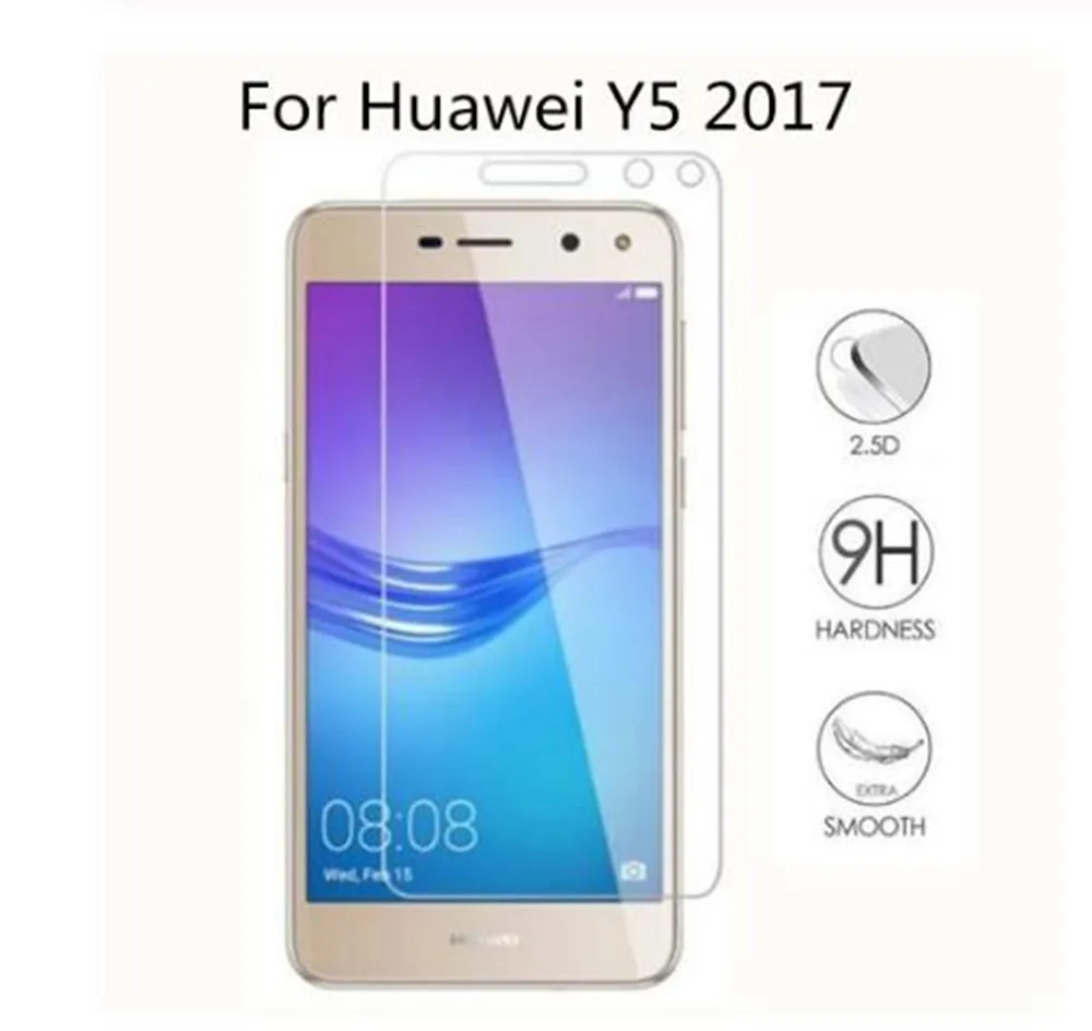 Закаленное стекло для Huawei Y5 2017 5 0 дюйма MYA U29 L02 III защита экрана 9H 2.5D на телефоне