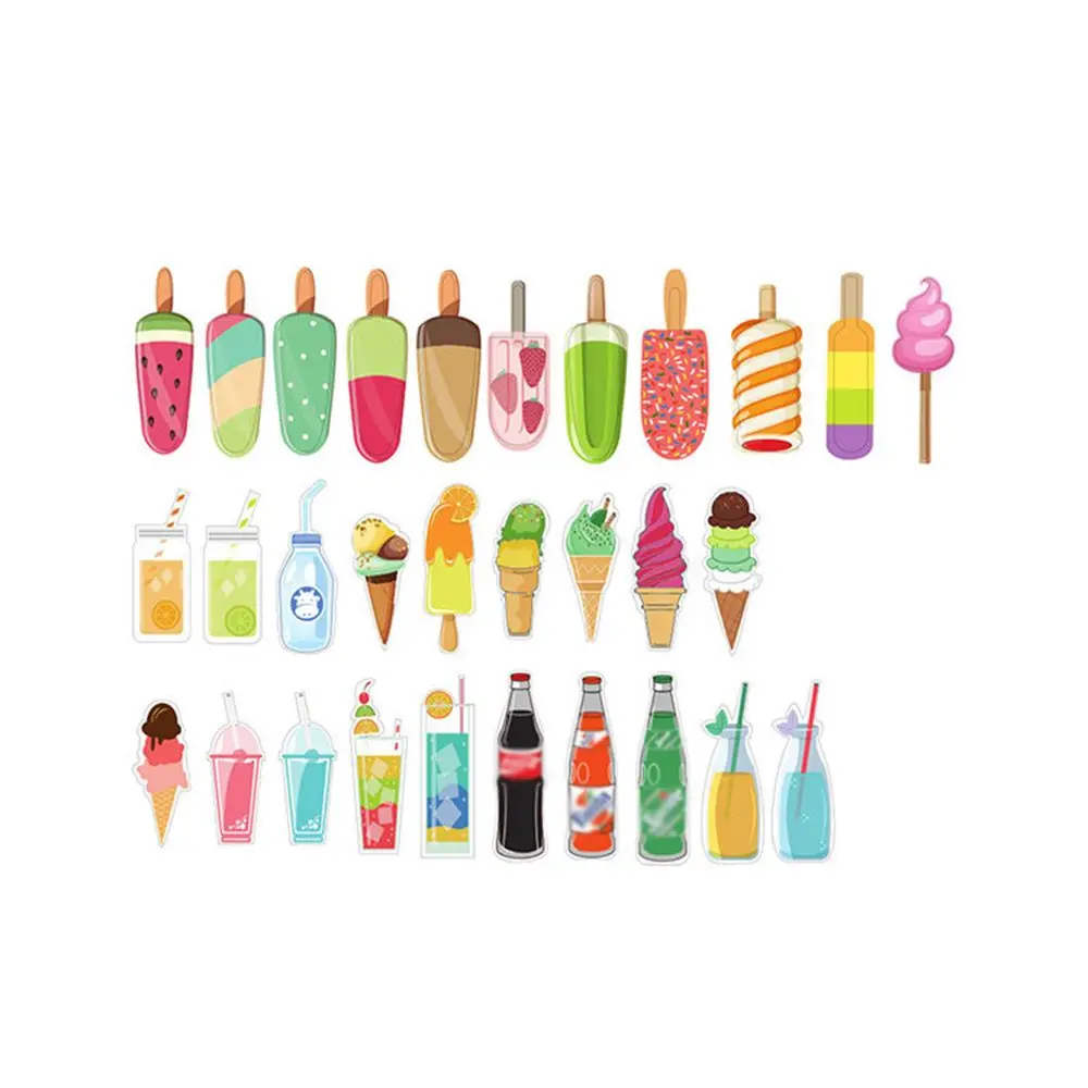 30 шт./кор. Винтаж безалкогольных напитков мороженое летние Закладка для книги