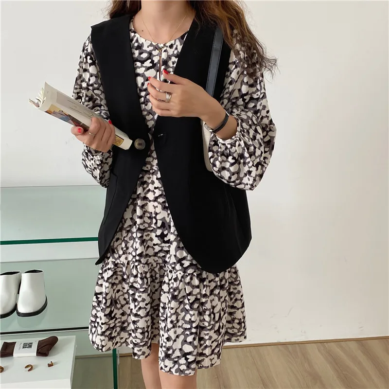 Новинка свободный свитер без рукавов весенне осенний женский жилет свитера