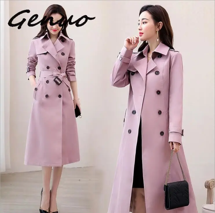 

Модное женское удобное теплое длинное пальто Новое поступление высокое качество снижение возраста OL темпераментная верхняя одежда Искусс...