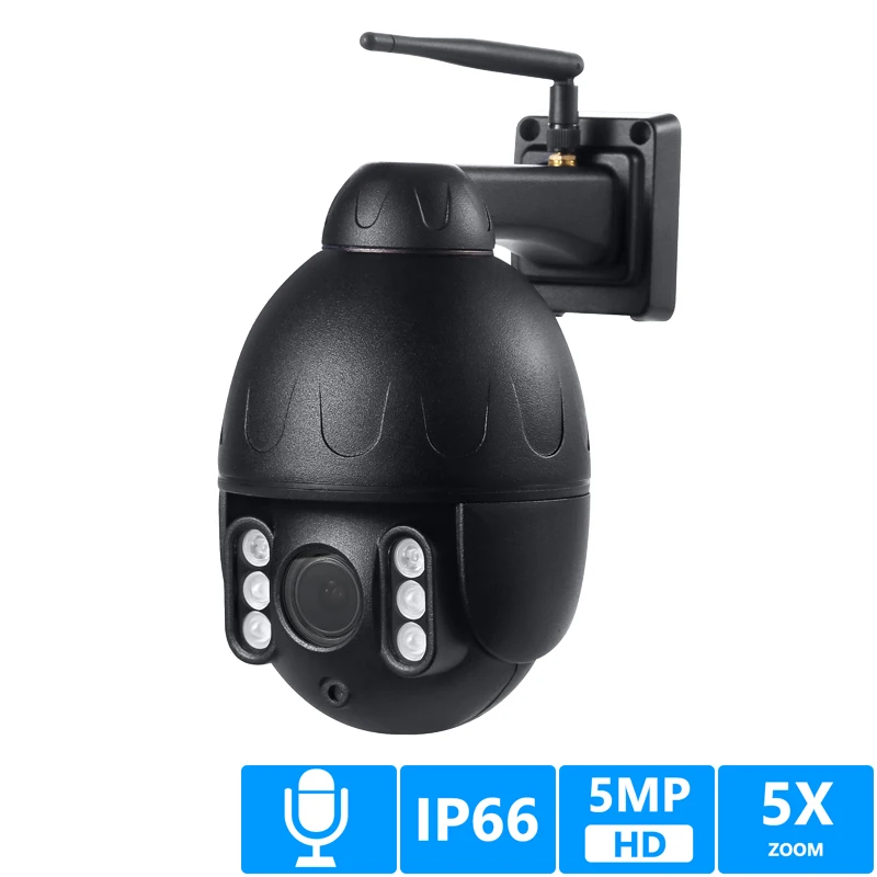 Wi-Fi IP камера беспроводная IP купольная PTZ наружная водонепроницаемая IP66 CCTV Авто Круиз двухсторонняя аудио sd-карта движение Camhi приложение Onvif