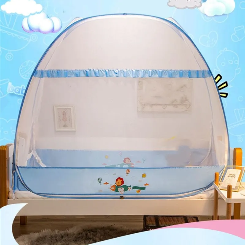 

Cartoon Style Baby Bed Mosquito Net Three-door High Quality Newborns Baby Crib Mosquito Nets Tent Infant Canopy Multi-function