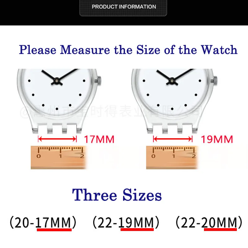 

Steel Watchband For Swatch 17mm 17.5mm 20mm Series Men's Watches Band Double Safety Clasp Wristband Bracelet Watch Accessories