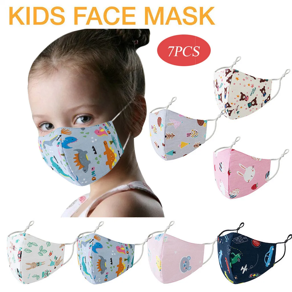 

1/7 шт., Детская Хлопковая маска для рта