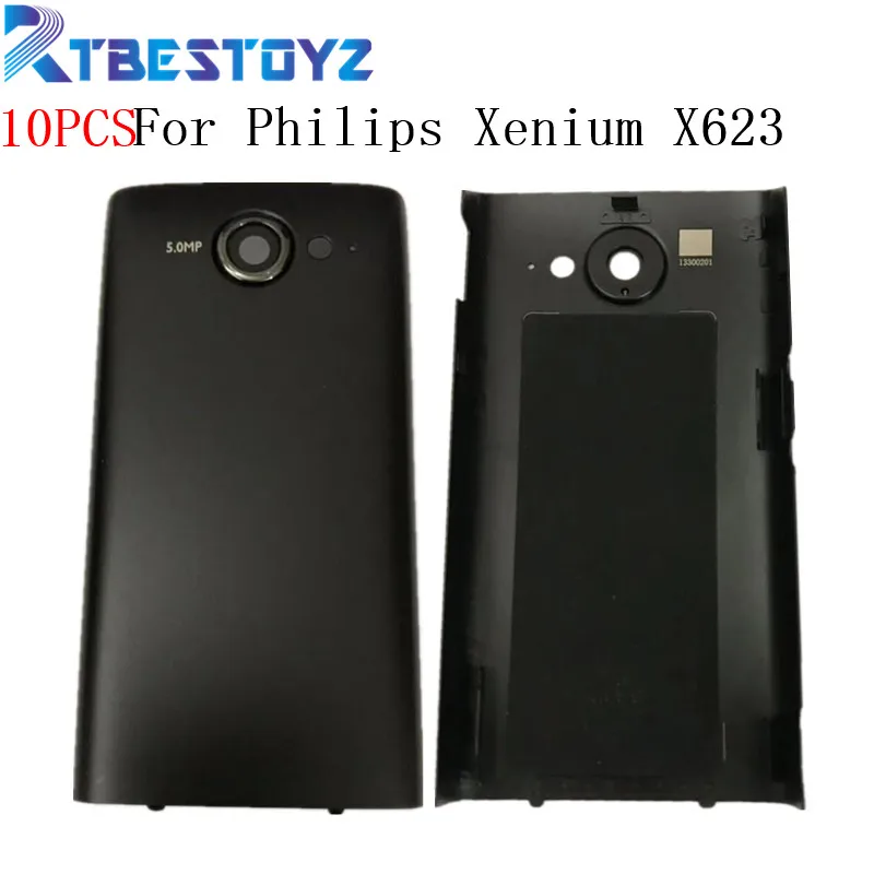 

10 шт./лот оригинальный задний корпус для Philips X623 Мобильный Крышка батарейного отсека для мобильного телефона Philips Xenium X623 мобильного телефона