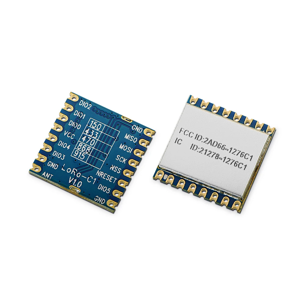 10 шт. LoRa1276 C1 + пружинная антенна 915 МГц LoRa SX1276 модуль 100 мВт 20dBm FCC сертификат МГц/868 4
