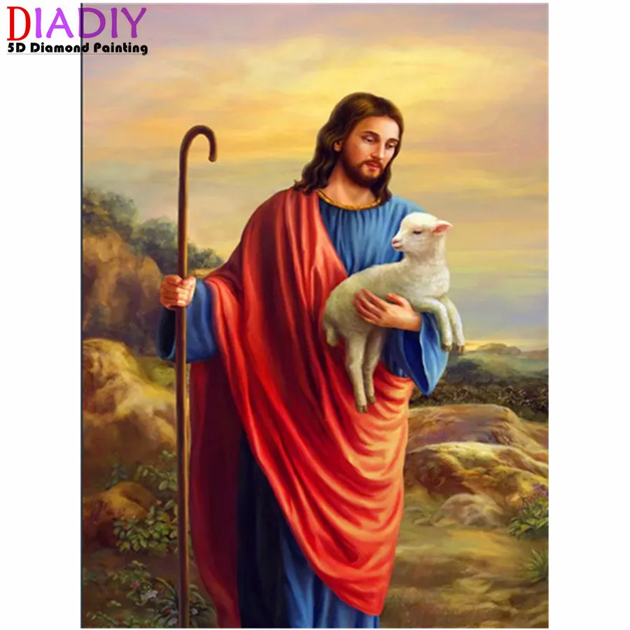 

5D DIY Diamond Painting New Arrivals Religion Diamond Embroidery Sale Jesus Rhinestones Full Mosaic Decortion