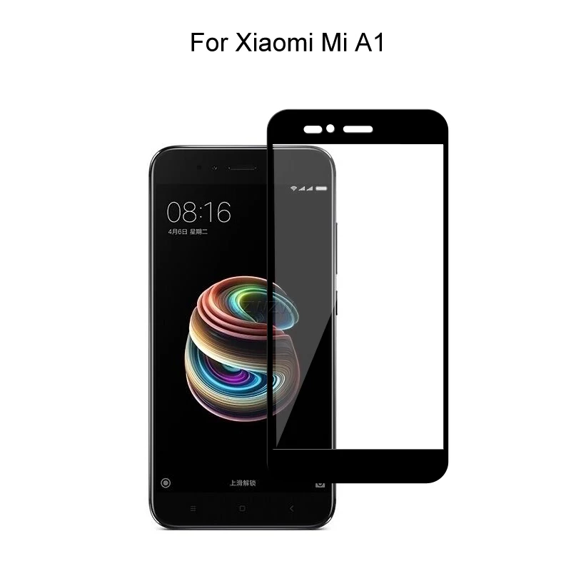 Закаленное стекло для Xiaomi Mi A1 / 5X полное покрытие 2.5D защита экрана защитное