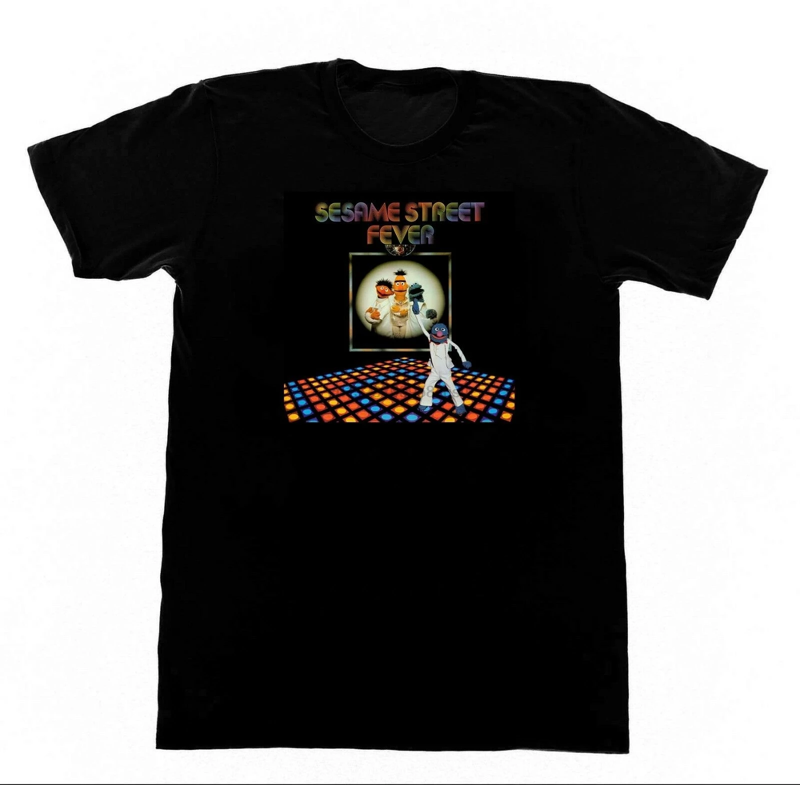 Новинка футболка в стиле диско Улица Сезам 170 г. студия 54 маппета пчела ГИС