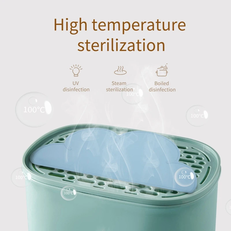 Let's Make-Mantel Individual de silicona con forma de nube para ni&ntilde;os, alfombrilla de grado alimenticio resistente al calor, mantel port&aacute;til para mesa de comedor, 1 unidad-2
