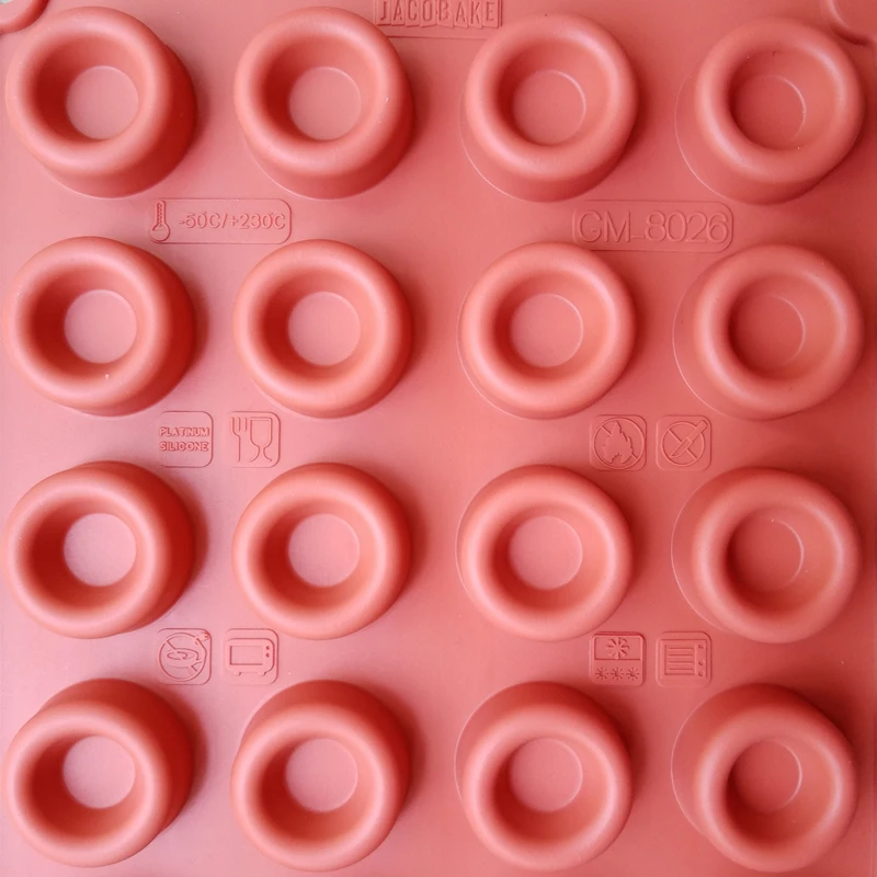 Силиконовая форма для мини-пончиков с антипригарным покрытием