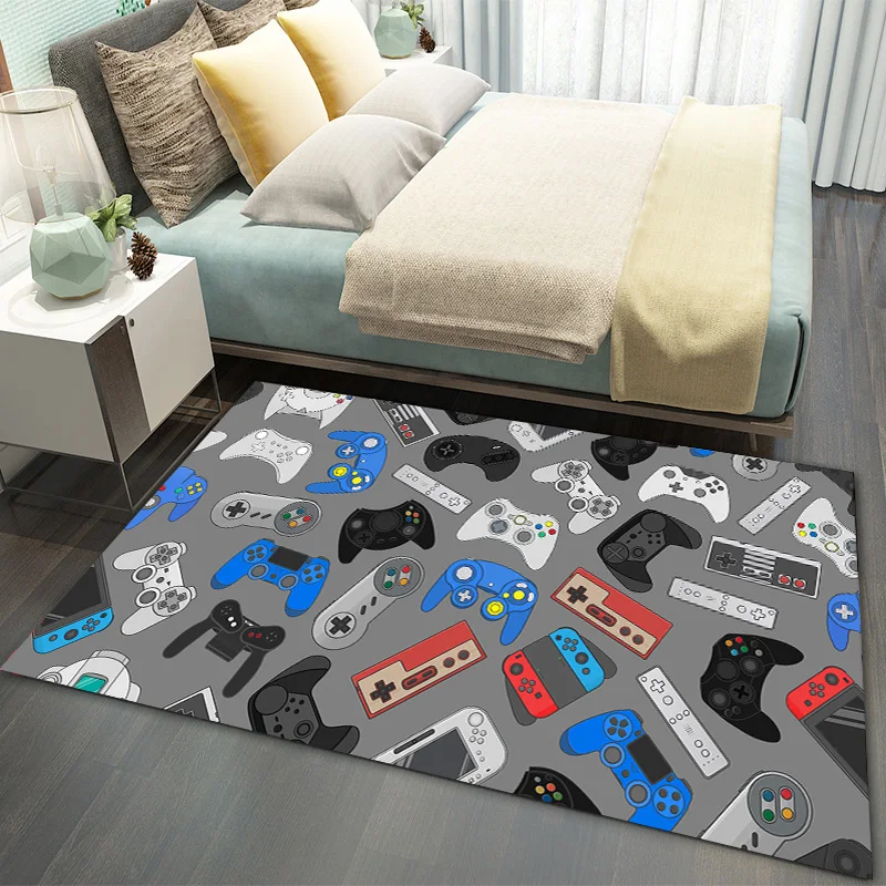 

Game Cartoon Kids Carpets Living Room Dancing Big Carpet Kid Bedroom Anti-Slip Rug Parlor Decor Washable Large Rugs (Sent Gift)
