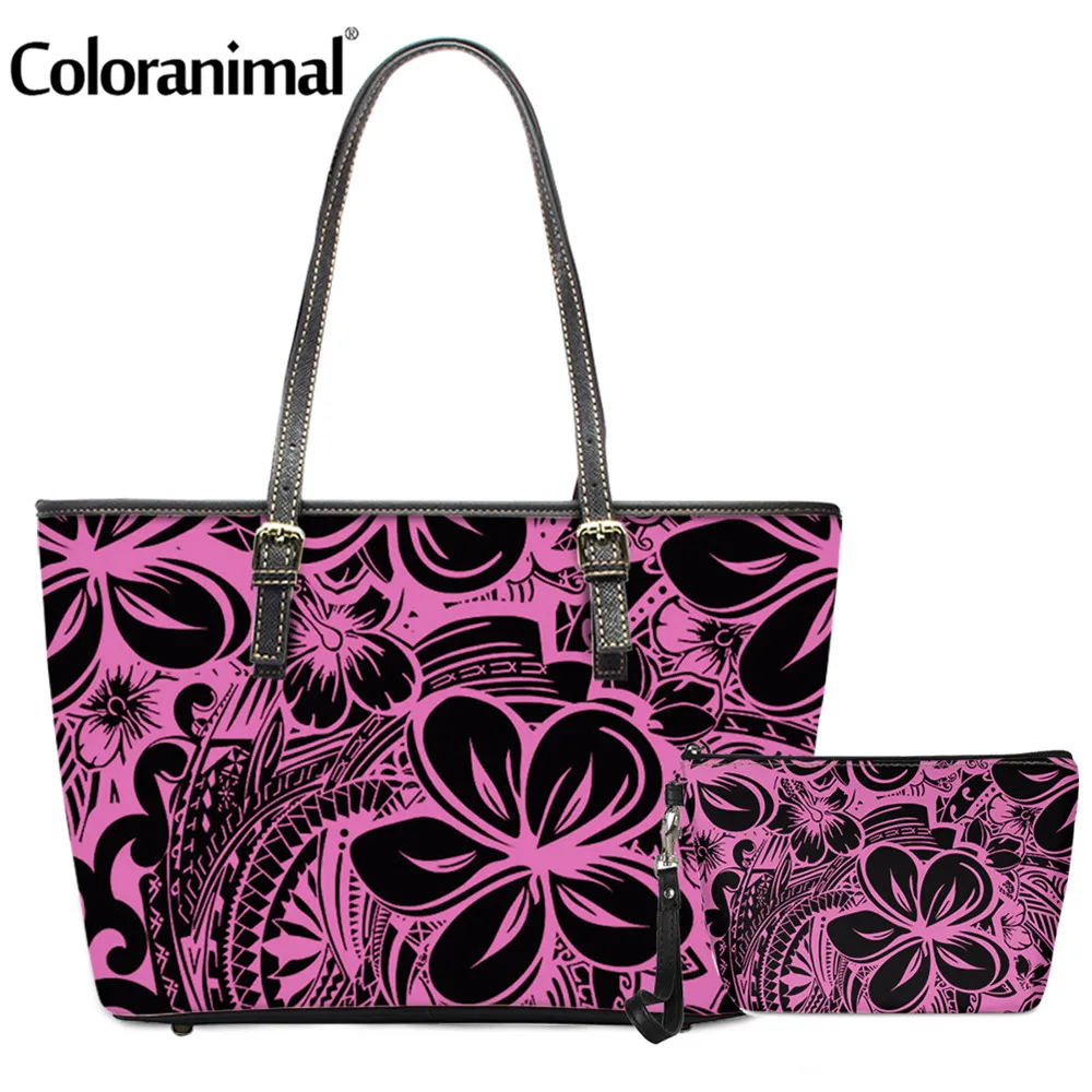Coloranimal бренд класса люкс гибискус с плечевым ремнем для Для женщин сумка через