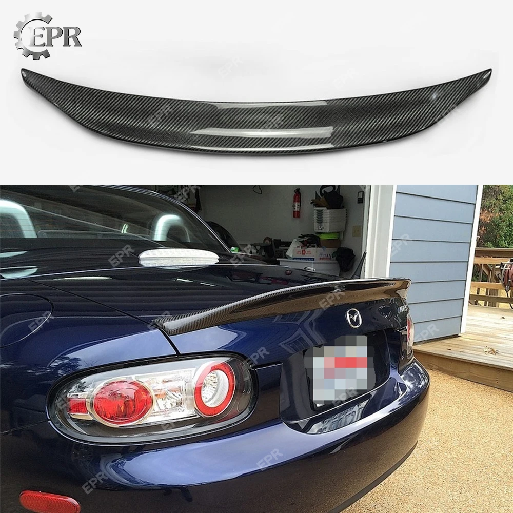 Для Mazda MX5 NC NCEC Roster Miata EPA Тип 3 спойлер из углеродного волокна (только жесткий верх)
