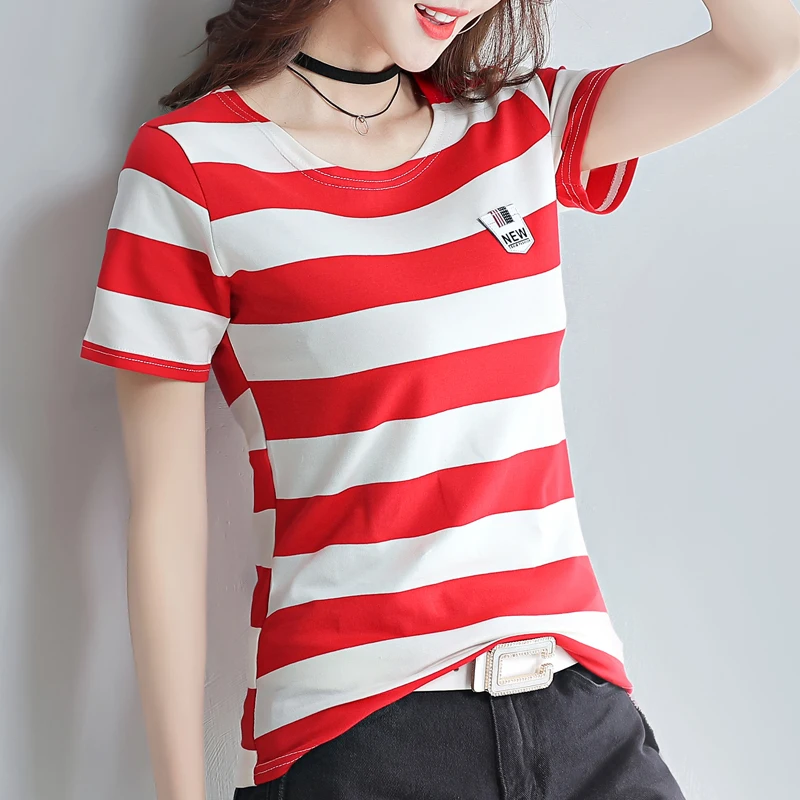 

Fashion Logo Printing T Shirts Women's Short beige Sleeve Fashion 100% cotton Female T-Shirts