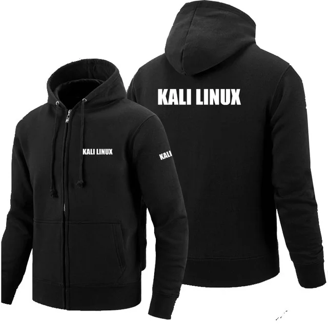 2020 толстовки на молнии с капюшоном логотипом Kali Linux мужская флисовая куртка