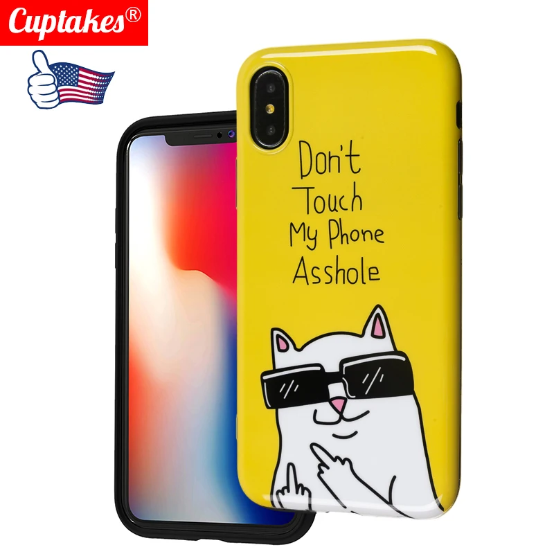 Роскошный фирменный глянцевый мягкий силиконовый чехол для iPhone X XS Max XR 7 8 Plus 6 6S