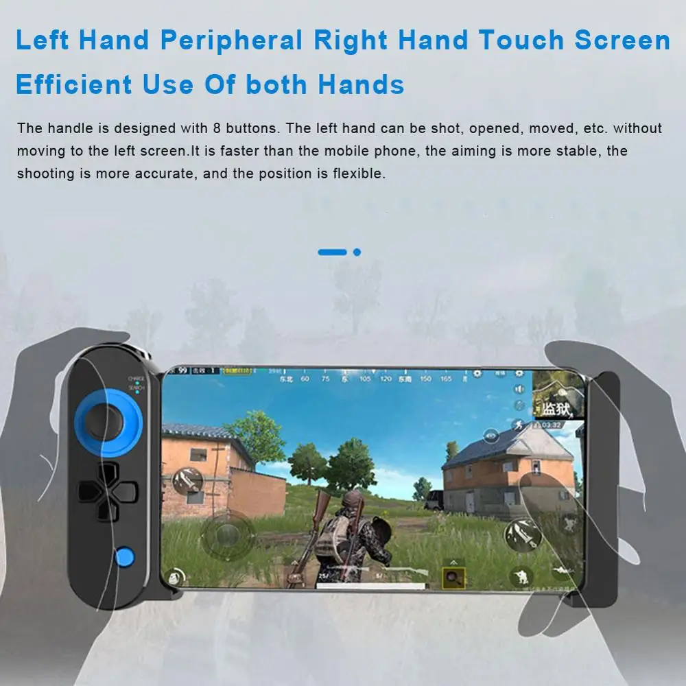 

Wireless Bluetooth Handle Wireless Games Joystick Game Accessories For PUBG Compatible with iOS Android Smartphone Tablet