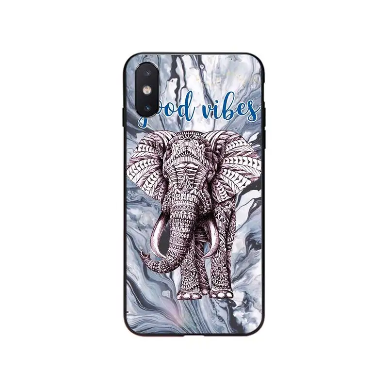 Чехол для телефона с индийским животным слоном тотем чехол iPhone SE2 11 Pro XS MAX XR 8 7 6 Plus 5