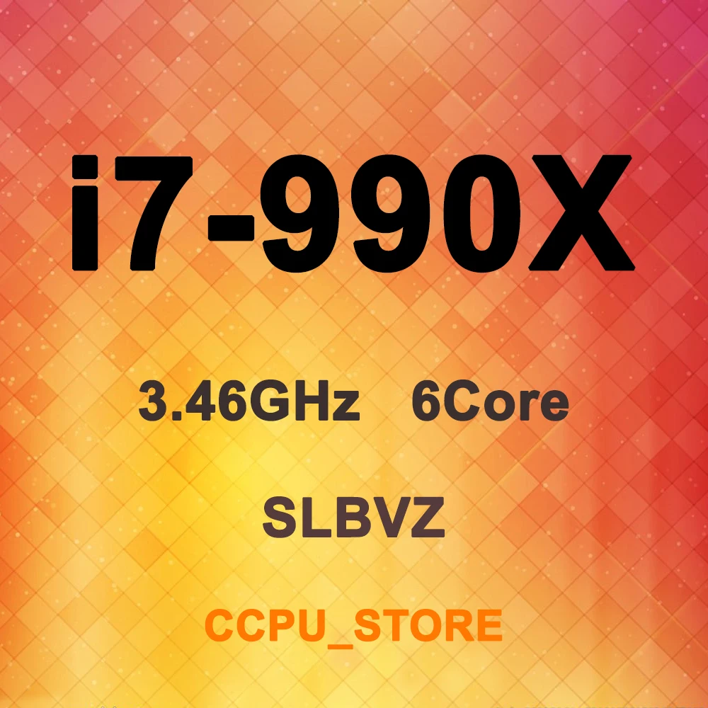 Ядро i7 990X SLBVZ 3 46 ГГц 6Core 12 нитей МБ 130W LGA1366 Процессор процессор|Компьютерные кабели