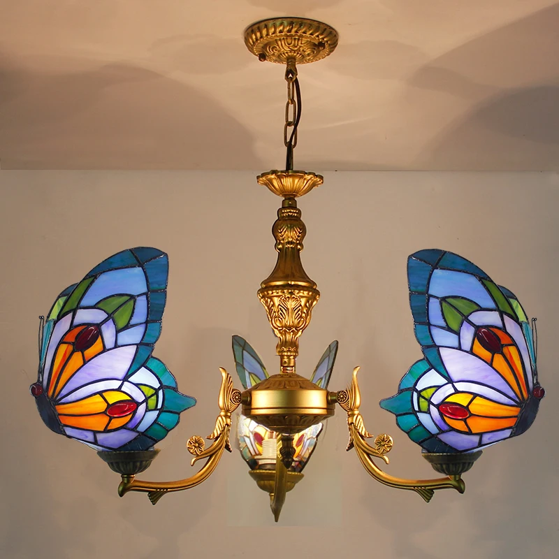 

Chandeliers for living room suspended ceiling lighting butterfly design 2021 new model 3 5 lights hanging suspension lamps retro