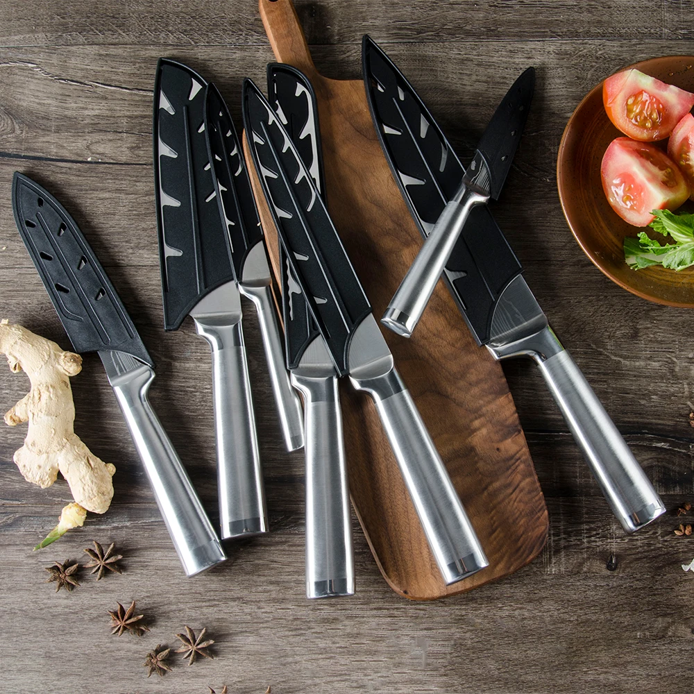 Набор ножей из нержавеющей стали XYj ножи шеф-повара сантоку с острым лезвием нож