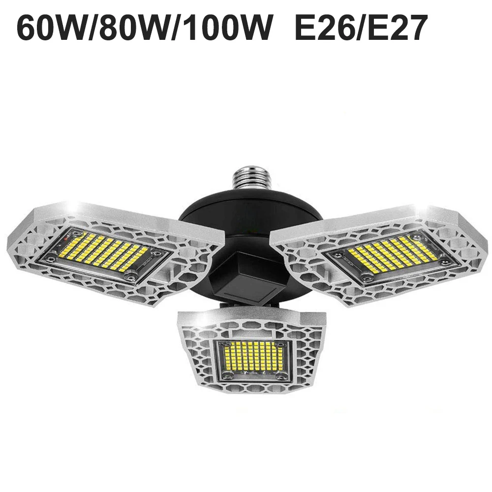Деформационный светодиодный светильник для гаража s E26/E27 AC 100 265V High Bay супер яркий