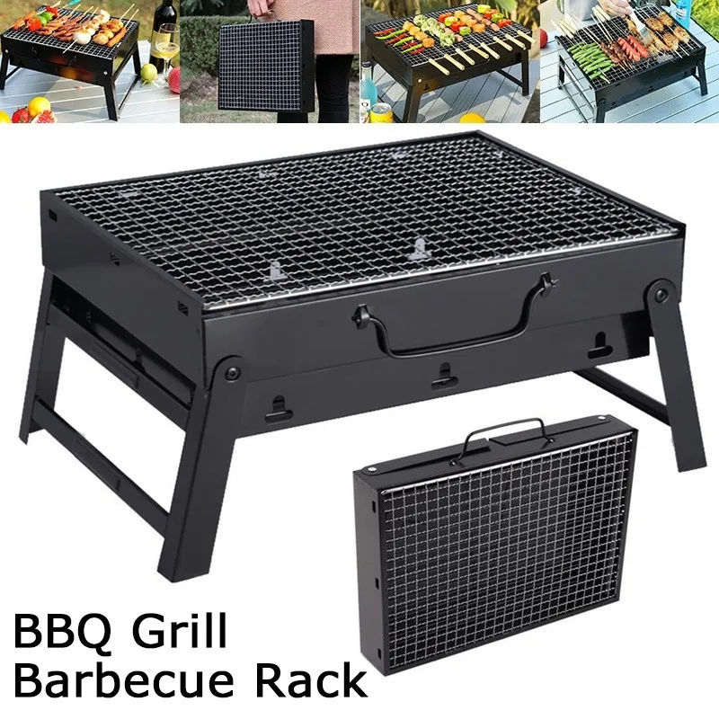

NEW Foldable BBQ Grills Patio Barbecue Charcoal Grill Stove Outdoor Camping Picnic Barbecue BBQ Accessories Cooking Tools
