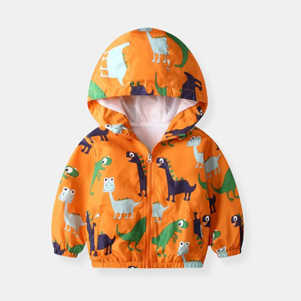 

Mudkingdom Kids Clothes Boys Jackets Children Hooded Zipper Windbreaker Baby Fashion Print Coat Infant Waterproof For boys