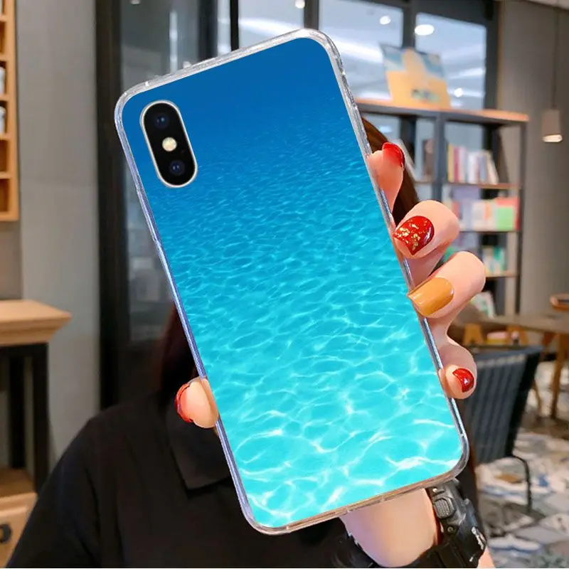 

Beautiful sea waves Transparent Soft Shell Phone Cover for iPhone 11 pro XS MAX 8 7 6 6S Plus X 5 5S se 2020 XR cover