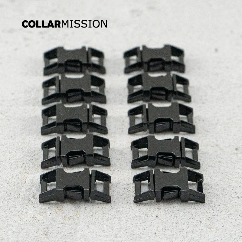 

10pcs/lot Release buckle Black 10mm strap webbing garments DIY dog collar parts durable security lock plated metal buckle CK10H