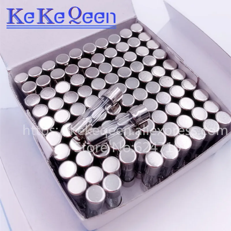 100 шт. 5*20 быстродействующий стеклянный предохранитель 30mA 32mA 40mA 50mA 63mA 80mA 160mA 250V 5*20mm